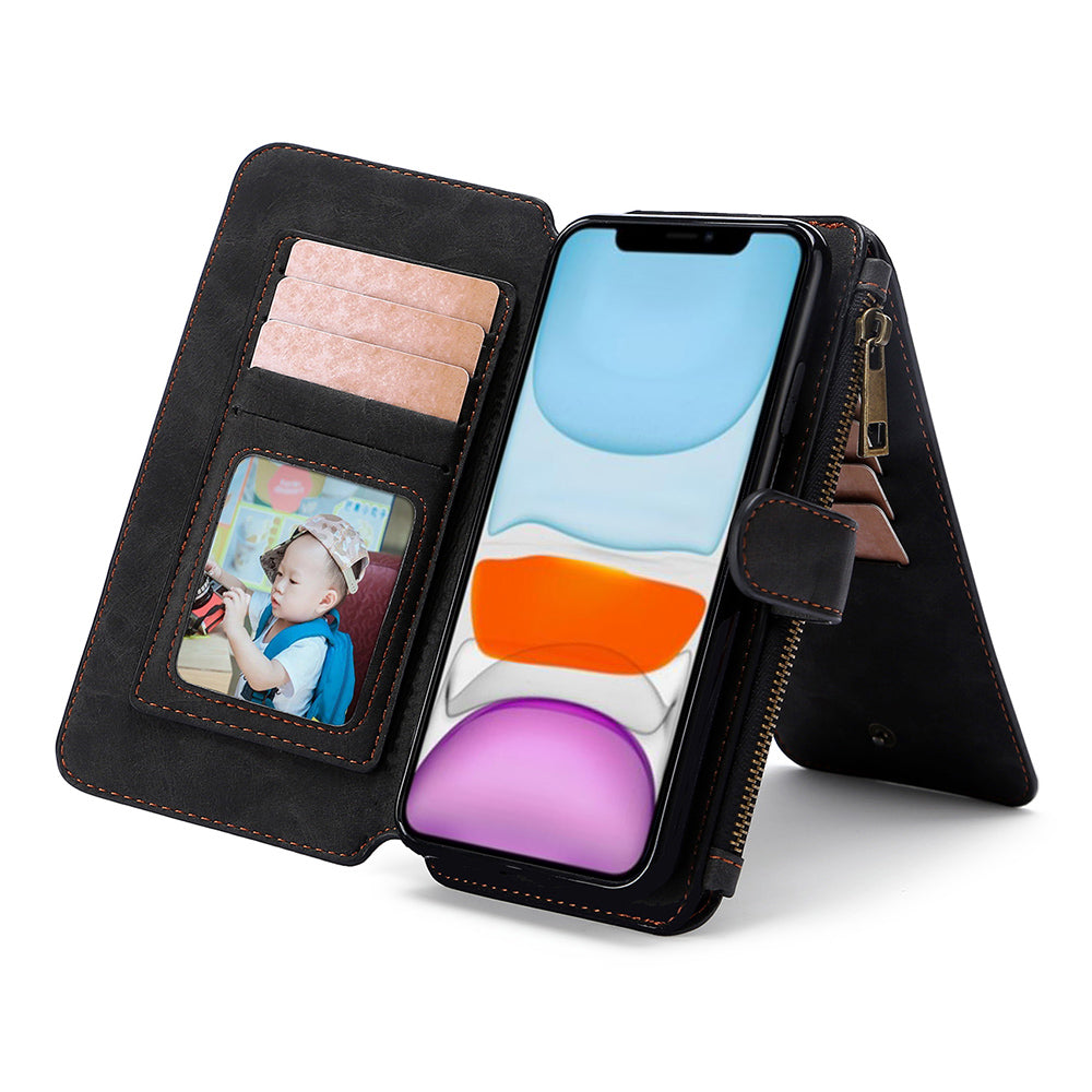 MEGSHI 007 Series for iPhone 12 mini 5.4 inch Protective Case TPU PC Phone Shell with Detachable PU Leather Wallet MEGSHI 007 Series for iPhone 12 mini 5.4 inch Protective Case TPU PC Phone Shell with Detachable PU Leather Wallet